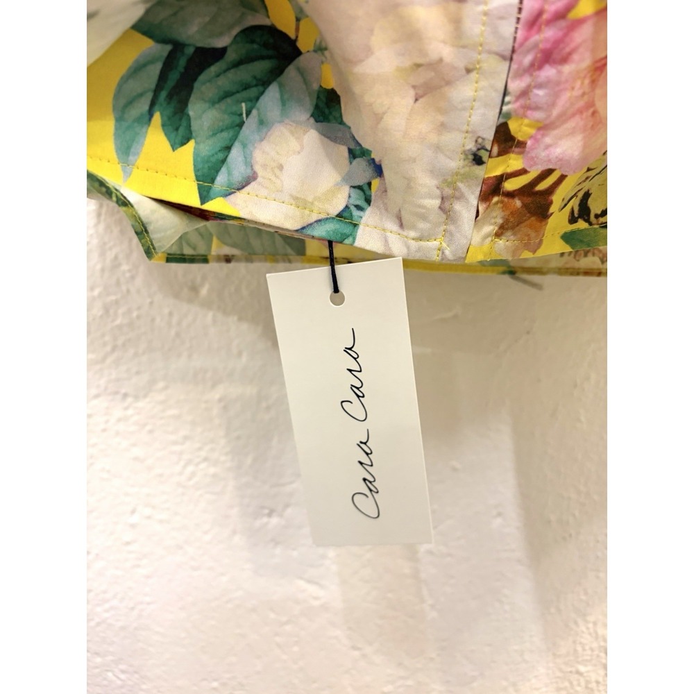 CARA CARA $275 NWT Nancy Layered Floral Poplin Crop Top XXS - Picture 7 of 9